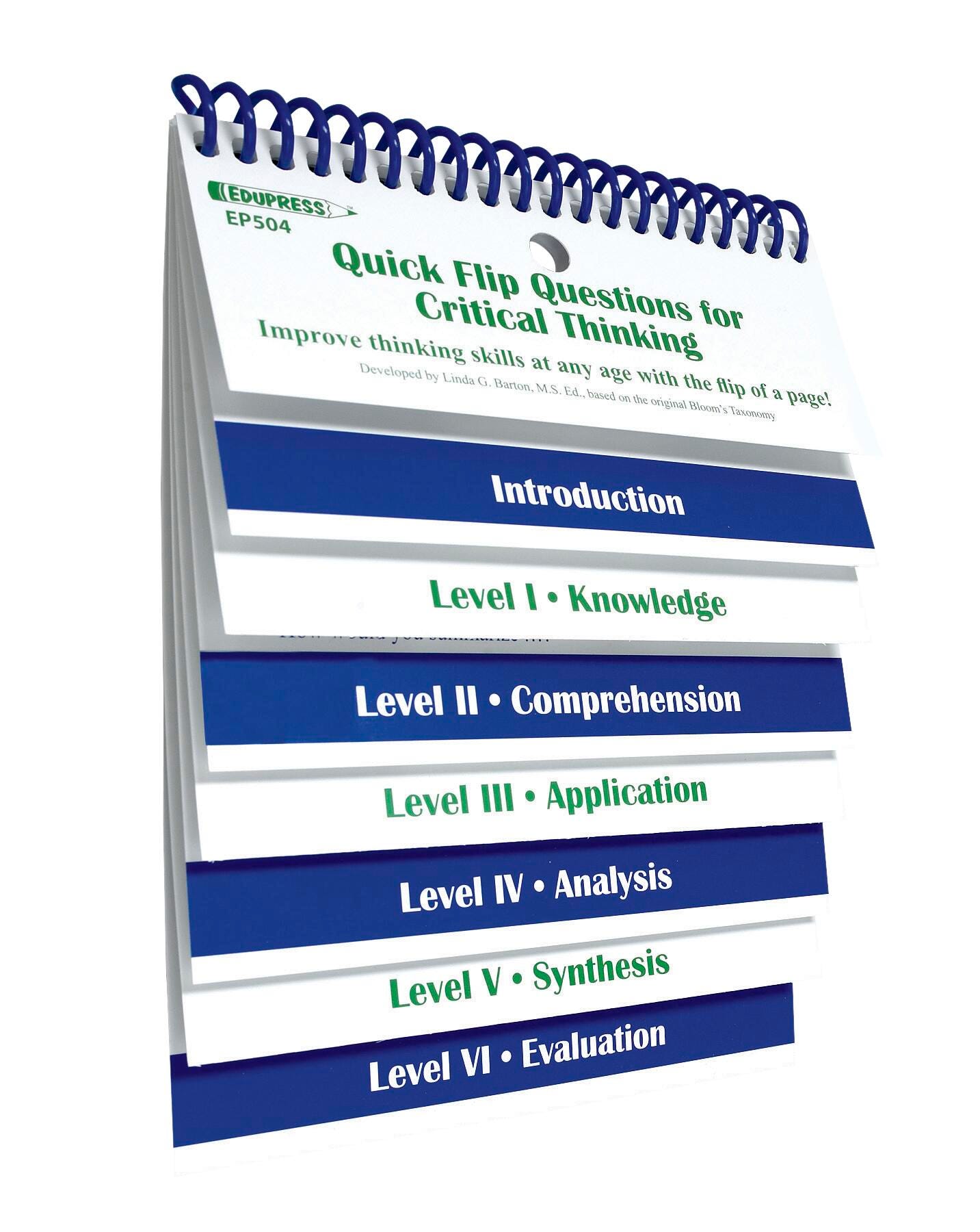 Quick Flip Questions for Critical Thinking, Item Number 357308